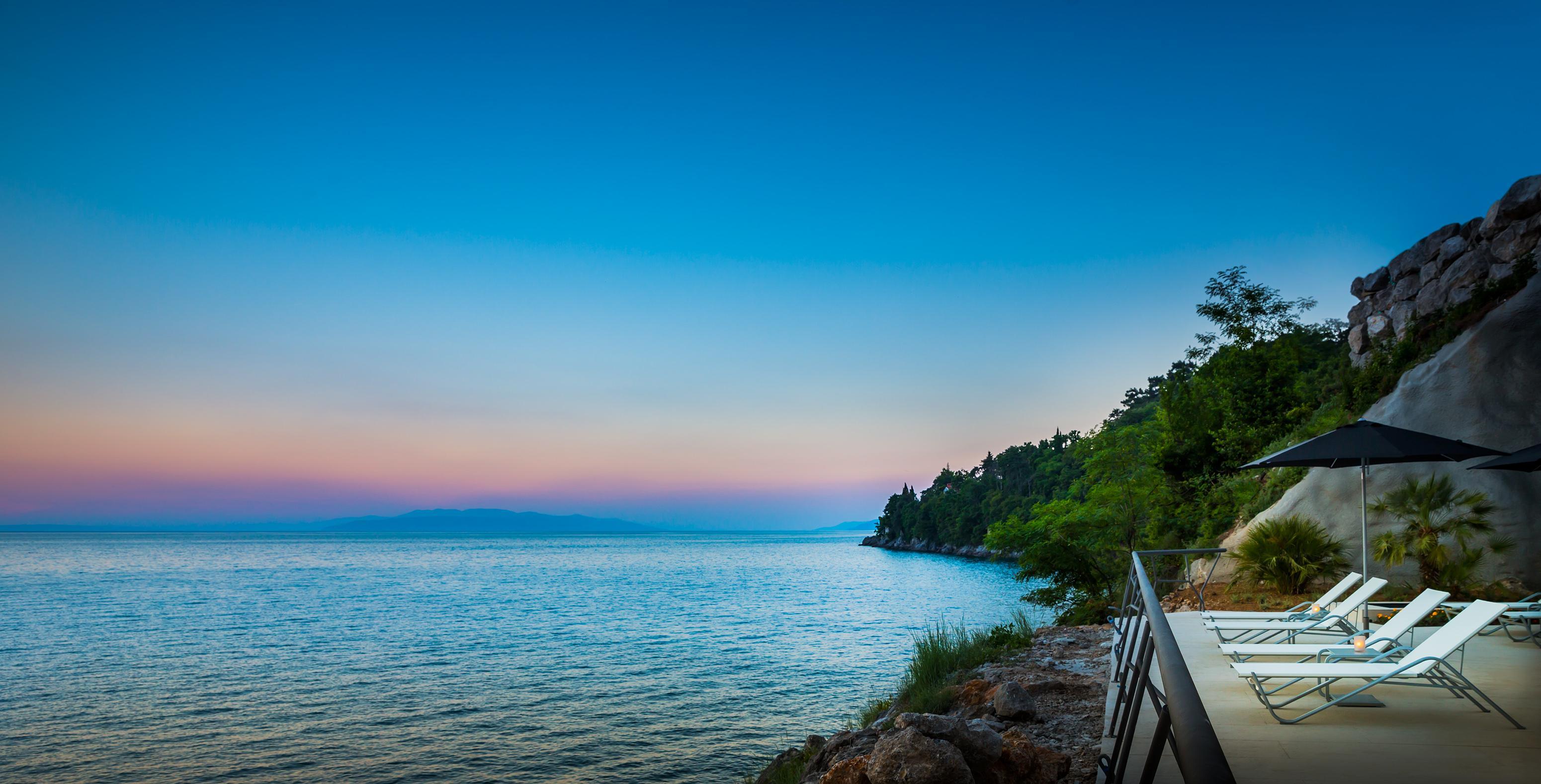 Boutique & Design Hotel Navis Opatija Exterior photo Sunset at the coast of the Gulf of Riga