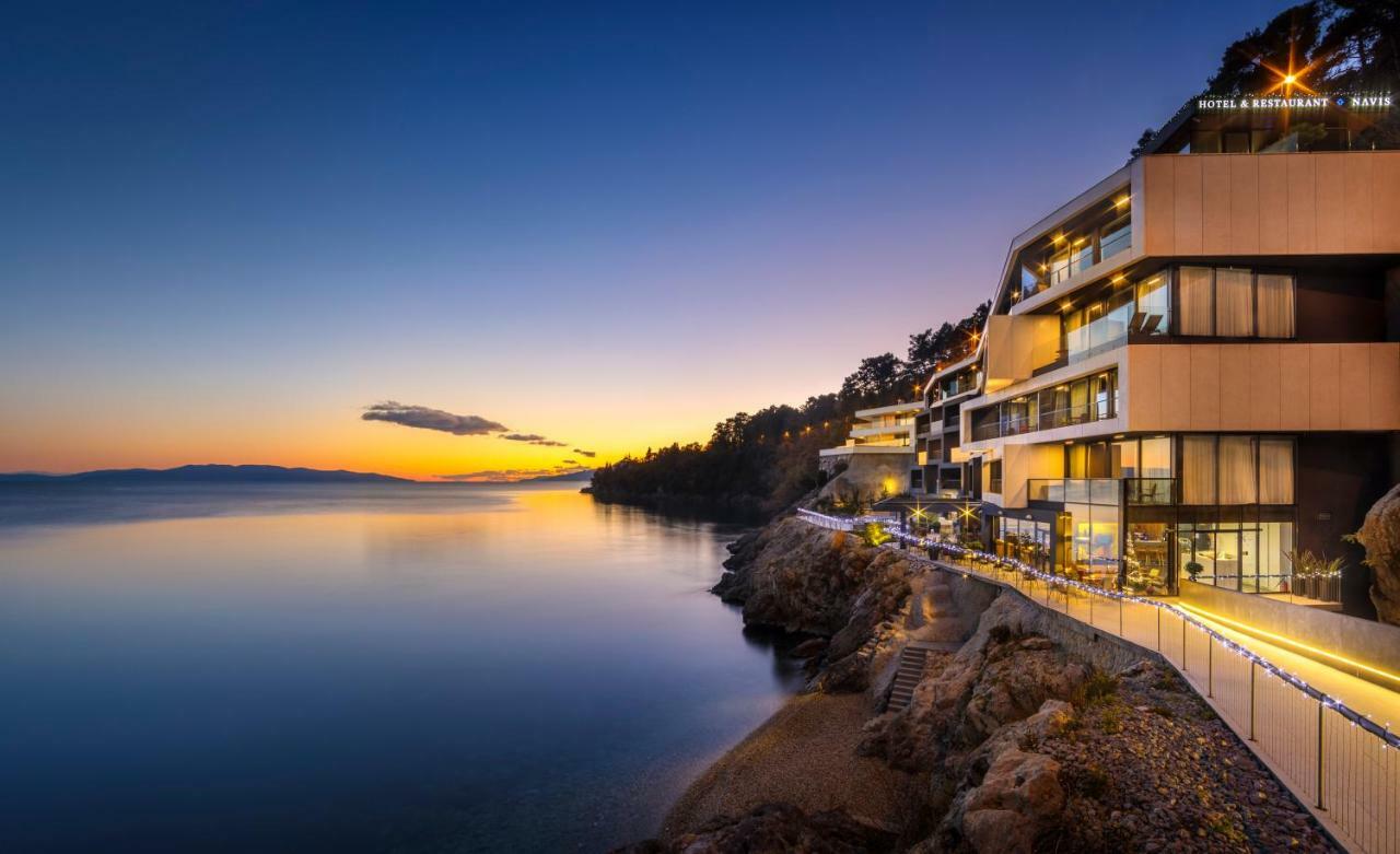 Boutique & Design Hotel Navis Opatija Exterior photo The hotel at night